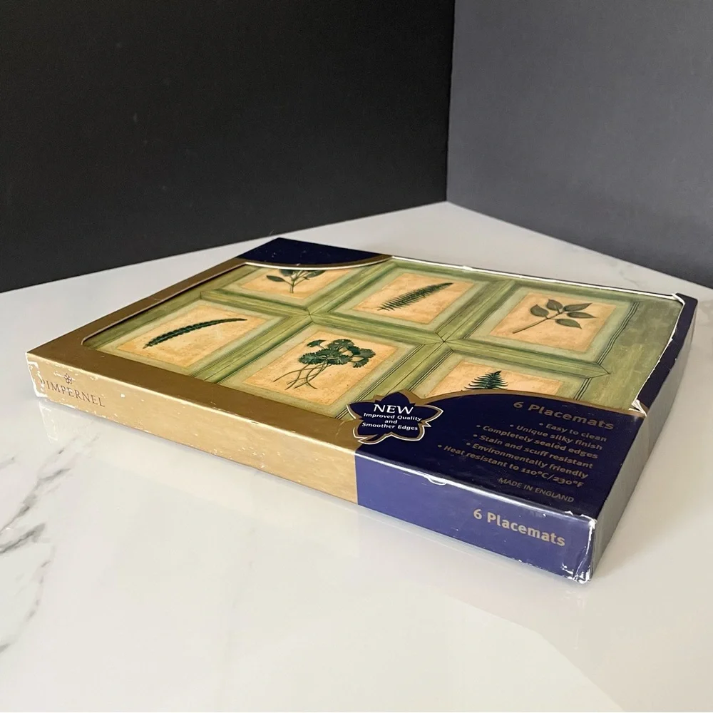 SET of 6 Herbs of Provence Placemats by Pimpernel